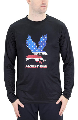 Mossy Oak Camisetas Americanas De Manga Larga Para Hombre, X