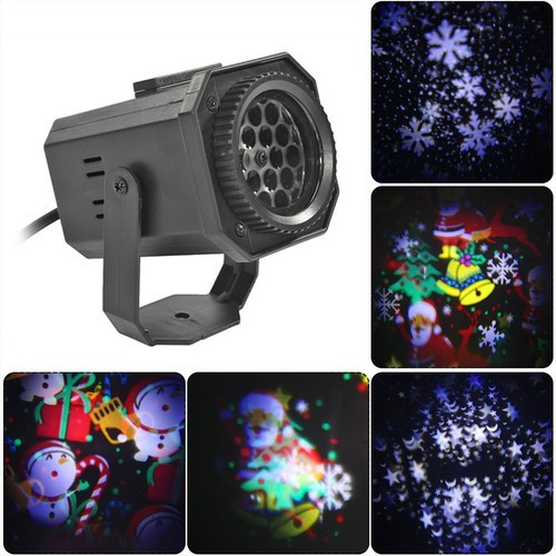 Proyector Colorido De Luz Láser Led De Navidad Y Halloween