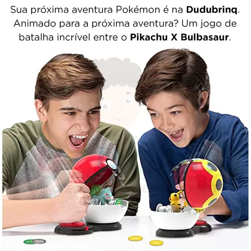 Pokémon Pokébola Ataque Surpresa Pikachu E Bulbasaur 2659 em