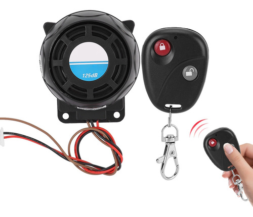 Alarma De Motocicleta 105-125db Con Control Remoto, Bocina A