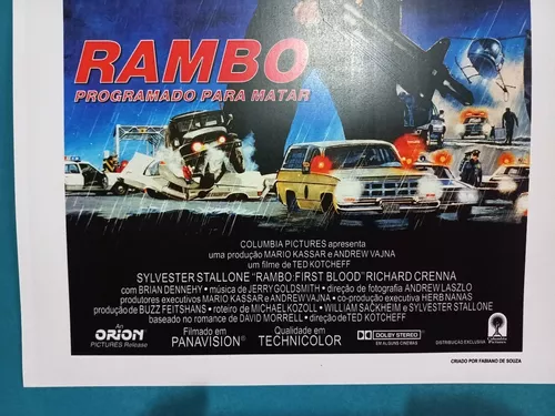 Pôster Peq. (imp. Pap. Couche A3) Do Filme Rambo 1 / Vr. 4.2