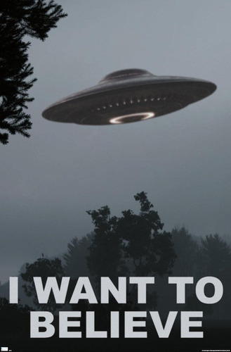 Poster X Files I Want To Believe - Original, Importado.