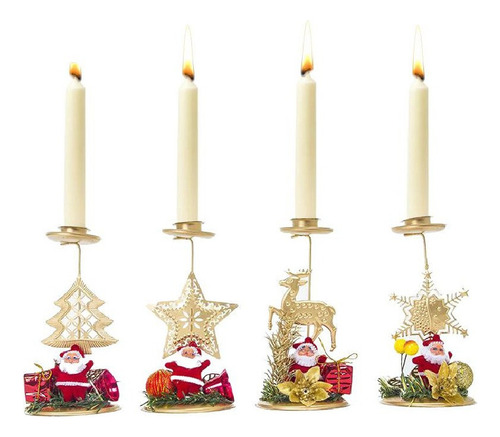 Nuevo Candelabro Navideño De Hierro Para Decoración De Mesa,