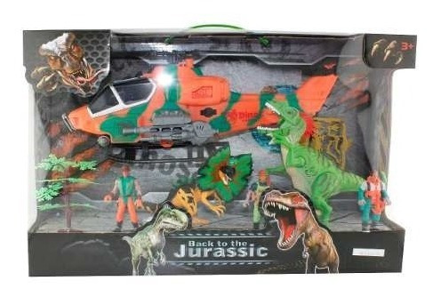 Dinosaurios 5 Figuras Play Set 3 Con Accesorios En Caja