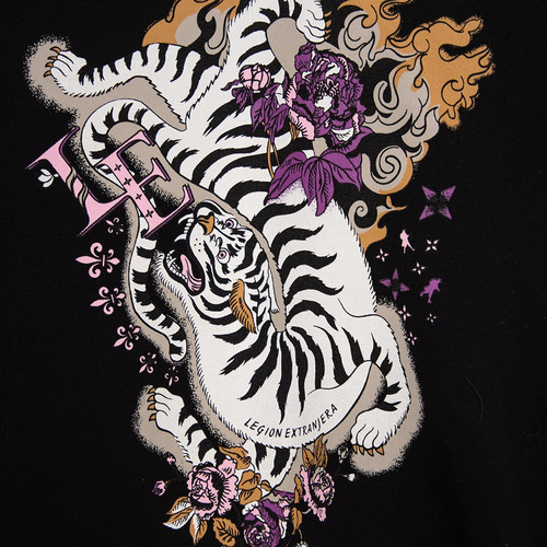 Buzo Hoodie Tigre Leyenda Negro