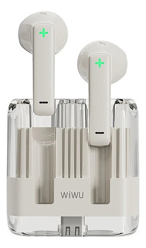 Auriculares Inalambricos Bluetooth Hi Fi Wiwu Crystal T21 Color Blanco