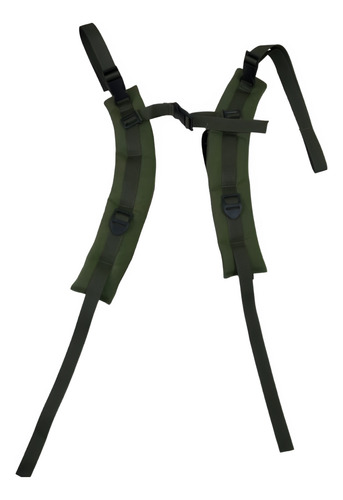 Alça Pra Mochila Gc E Mc Acolchoada Eb Cor Verde Desenho do tecido Liso