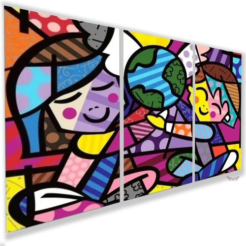 Quadro Decorativo Sala Quarto Romero Brito Crianças