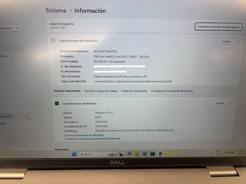 Laptop Dell Latitude 5540 I7 13th 16 Ram 512 Ssd 15in (Usado)