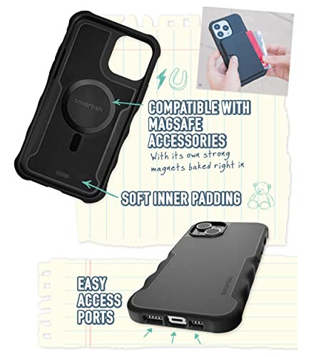 Funda Para iPhone 14 Negro Tie Affair Delgada Uso Rudo Ed