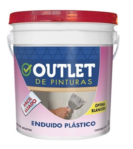 Enduido Plastico Facil De Lijar - Calidad X 10lts