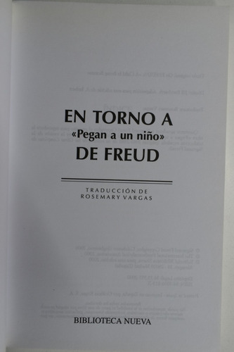 Pegan A Un Niño (en Torno A Freud) C60 (Usado)