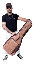 Comprar Bag Para Folk Em Couro Ecológico Semicase Luxo Violão Folk