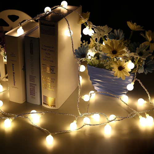 Imagen 9 de 10 de Luces Led De 40 Focos De 6 M Decorativas Para Navidad