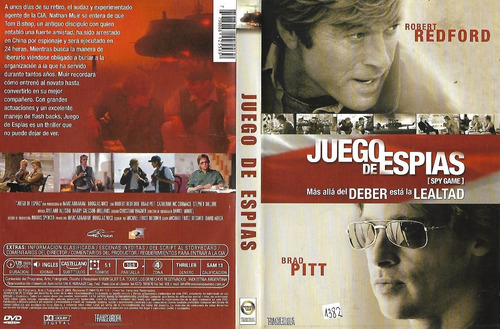 Juego De Espias Dvd Robert Redford Brad Pitt Spy Game