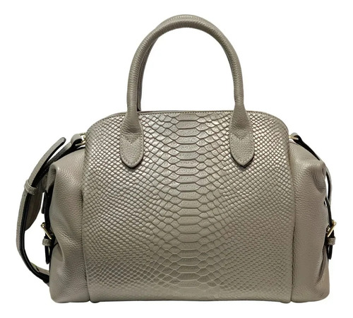 Bolso De Mano De Piel De Vaca Con Estampado De Cocodrilo Par
