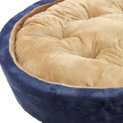 Cama Para Perros Redonda 40 Cm - Tela Piel Conejo Lavable