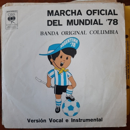 Simple Marcha Oficial Mundial 78 Discos Cbs C24