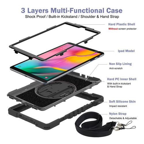 Imagen 2 de 6 de Funda Tablet Para Samsung Tab A 10.1 (2019) Sm-t510 Sm-t515
