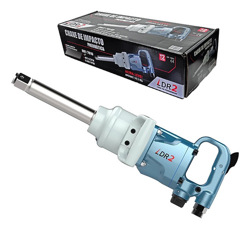 Chave Impacto Tira Roda Caminhão Ultra Leve 405kgfm A Ar Ip0 Cor Azul