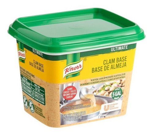 Knorr Profesional Consome Base Almeja 454 Grs.