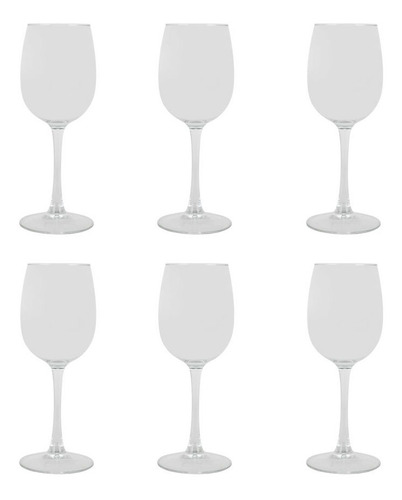 Juego De 6 Copas De Vino 360 Ml Adara