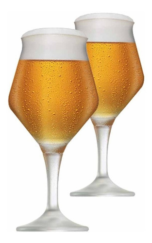 Conjunto Taças De Cristal Para Cerveja Beer Sommelier 430ml Cor Transparente