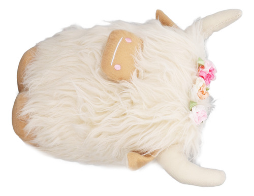 Muñeca De Peluche Highland Cow, De Peluche Suave, Sin Rostro