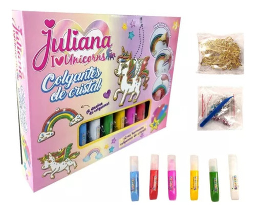 Juliana I Love Unicorns Colgantes De Cristal