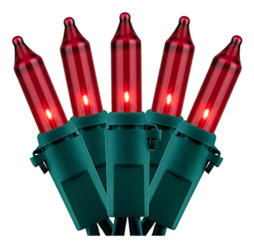 Red Christmas Lights With Green Wire, 66 Feet 200 Count...