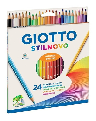 Lapiz Giotto Stilnovo 24 Colores Pinturitas Calidad Premium