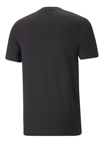 Imagen 2 de 7 de Polera Algodon Puma Reflective Graphic Tee Negro Hombre