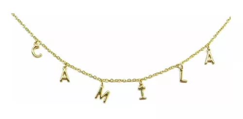 UMA - Collar Nombre Personalizado Chapa de Oro – ANVAR MX