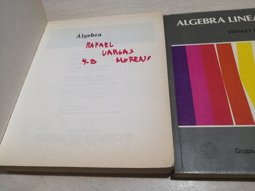 Libro. Álgebra. Rees. Sparks. +1 Álgebra Lineal (Usado)