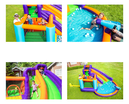 Juego Acuático Inflable Trampolín Para Niños Trampolín