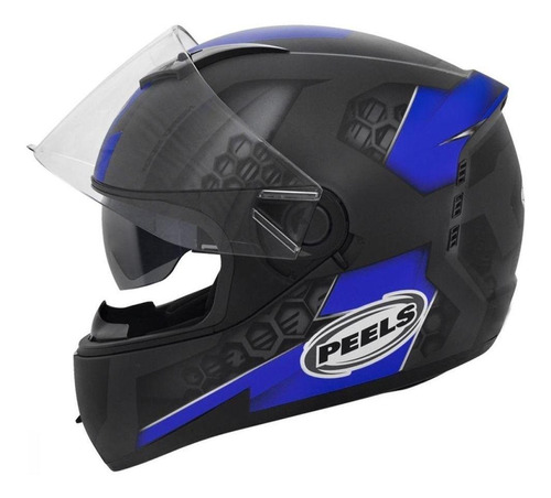 Capacete para moto  integral Peels  Icon  preto e azul dash tamanho 60 