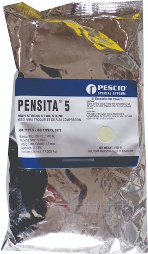 Mecanico Dental Productos Pescio Pensita 5 Marfil 1 Kg. Mdq