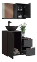 Comprar Mueble Baño Bacha Yespejo Premium 15mm- Bacha Gris Oscuro Mueble Gris Oscuro
