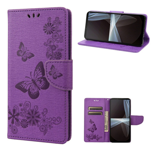 Butterfly Embossed Pu Case For Sony Xperia 10 Iv