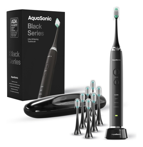 Cepillo De Dientes Aquasonic Black Series, Ultrablanqueador.