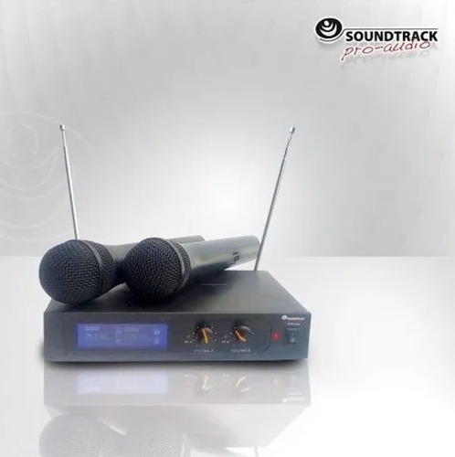 Micrófono Inalambrico Doble Sound Track Stw-vh2 Vhf +