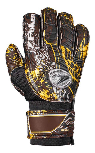 Imagem 3 de 10 de Luva Goleiro Futebol De Campo Semi Prof Multiterreno Skull