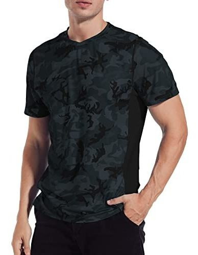 Camisas Para Hombres, Manga Corta Upf 50+ Camisetas 4r96x