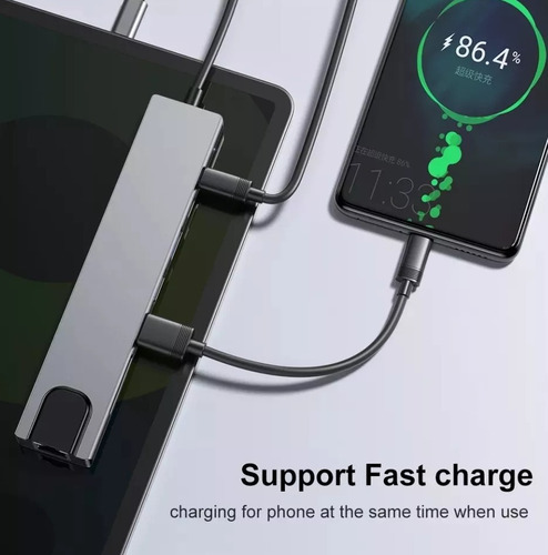 Adaptador Dock Thunderbolt3 Tipoc Hdmi P/ Macbook Air Pro M1
