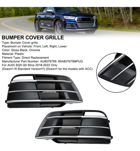 X Paragolpes Delantero Para Audi Q5 Sq5 2018-2022