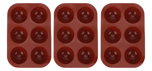 Molde De Silicona Semiesférico Para Hornear Chocolate, 3 Pie