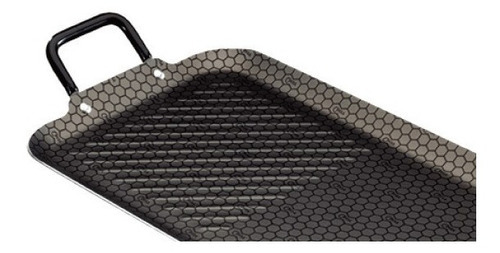 Parrilla Doble Grill Thermocell Aluminio Magnífica Cinsa Color Negro