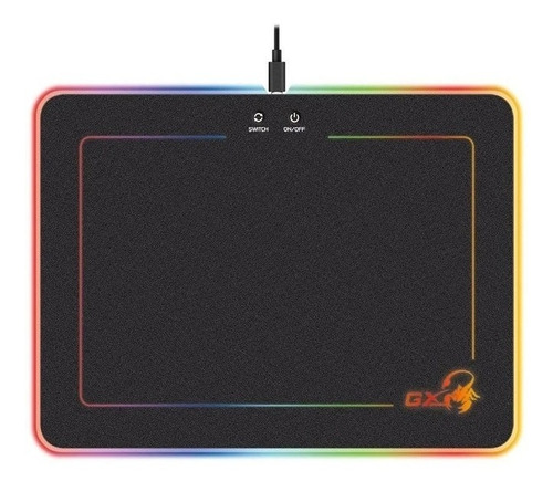 Mouse Pad Genius 600h Rgb Antideslizante 35x25cm Fj