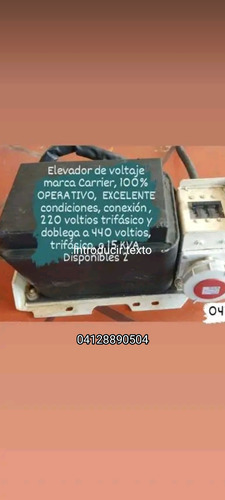 Elevador  De Voltaje Carrier 220 A 440 Para Reefer