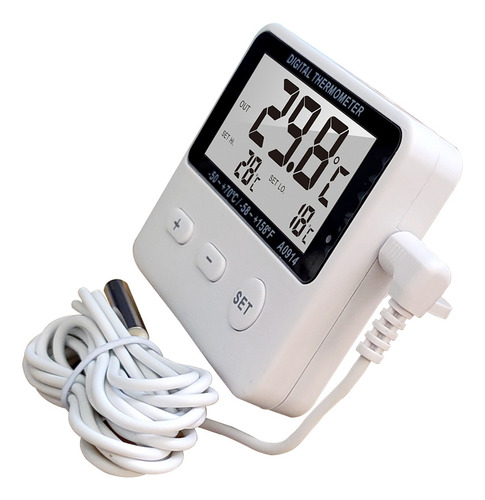 Termómetro Con Sensor De Sonda Digital Lcd, Tanque De Agua,
